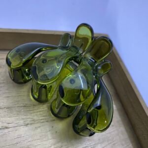 Alternative view of Green Flower Hair Claw Medium