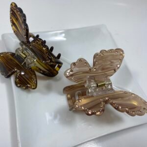 Alternative view of Crystal Butterfly Hair Claw