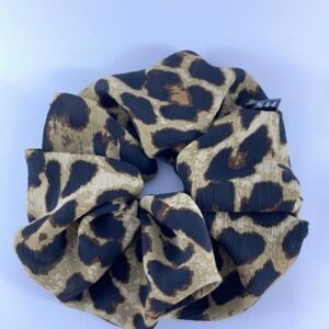 Leopard scrunchie