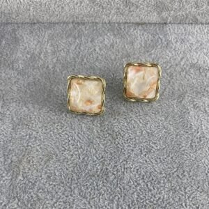 Alternative view of Marble Square Stud Earring(နားကပ်)