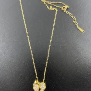 Alternative view of Butterfly Sparkle Pavé Pendant Necklace(စိန်စီလိပ်ပြာဆွဲသီး ဆွဲကြိုး)